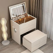 Multifunctional Makeup Vanity Dressing Table with Drawers and Chair 70 CM-GCC Home Center